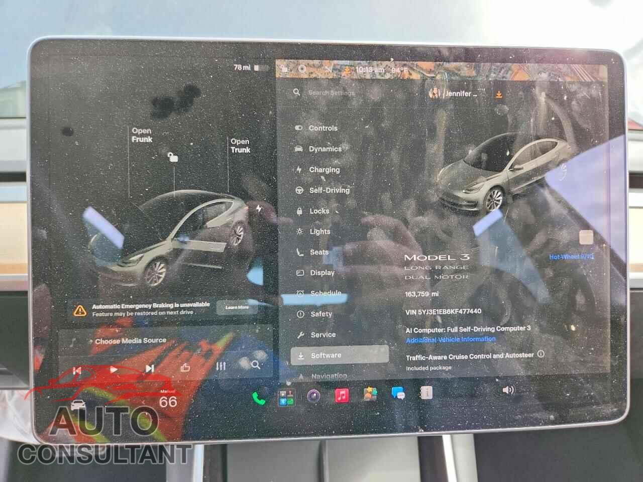 TESLA MODEL 3 2019 - 5YJ3E1EB6KF477440