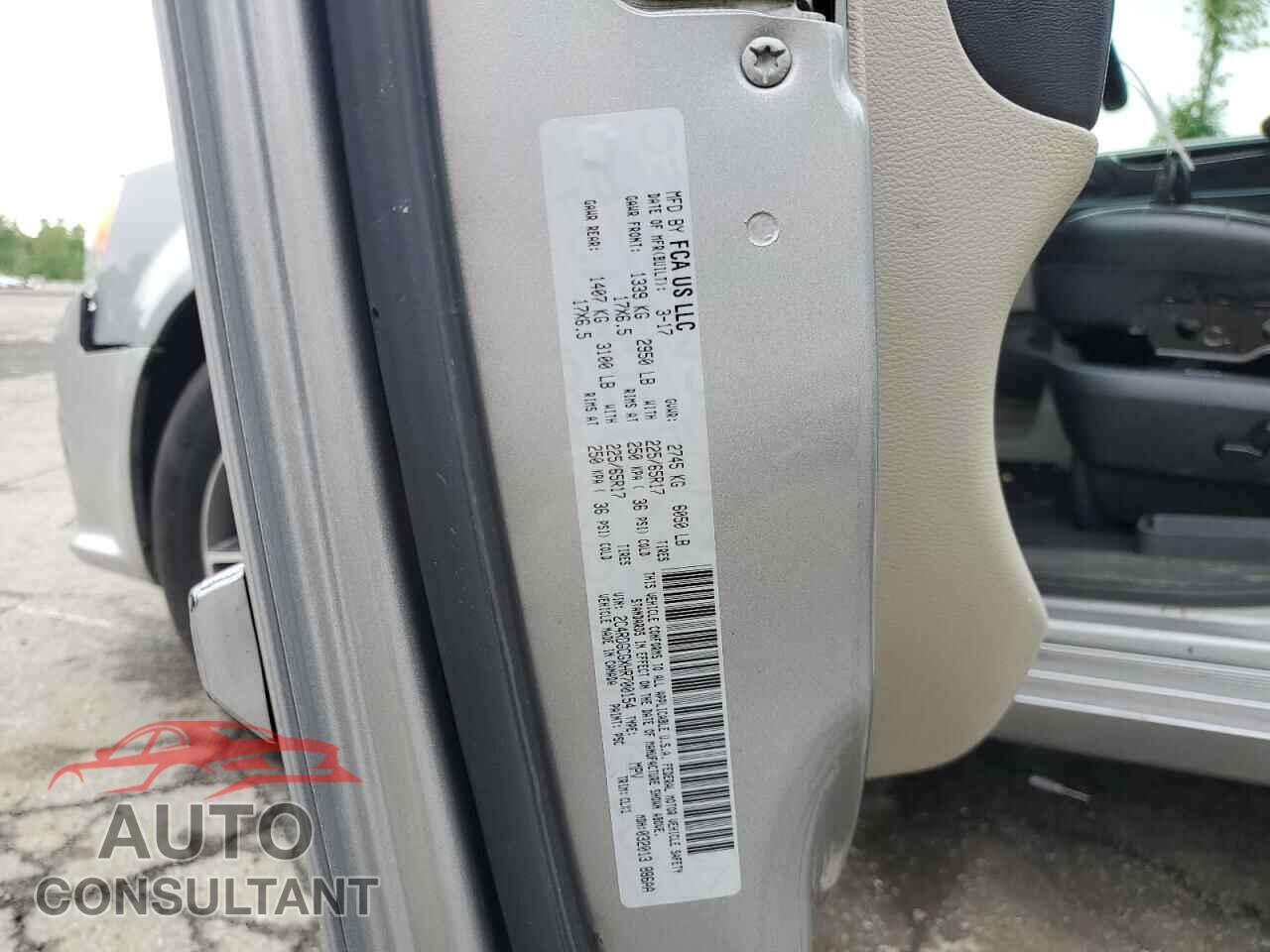 DODGE CARAVAN 2017 - 2C4RDGCGXHR700154