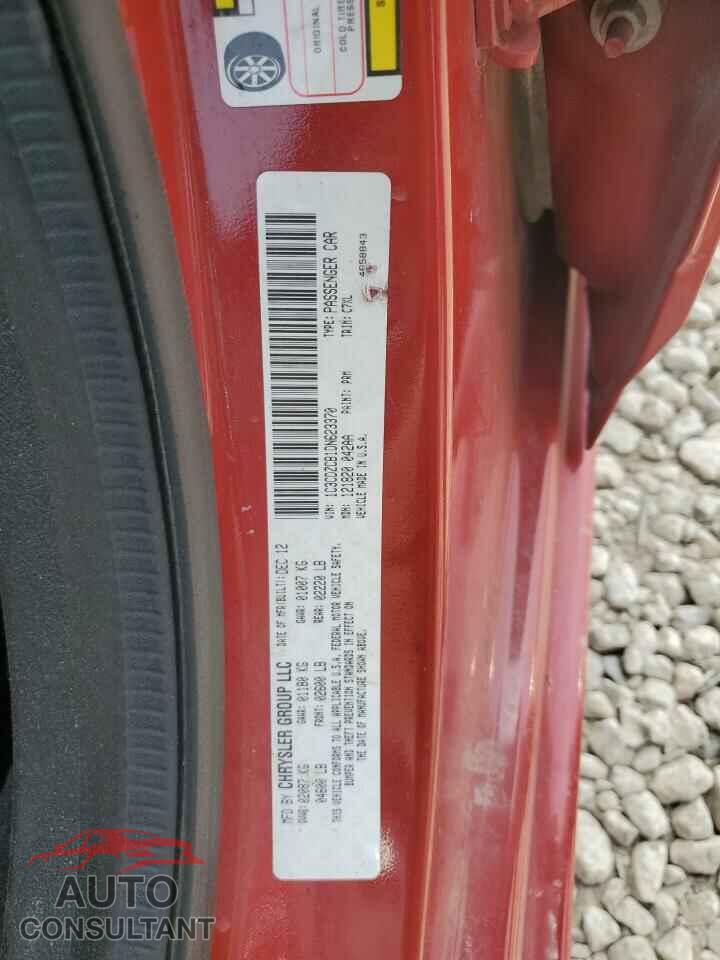DODGE AVENGER 2013 - 1C3CDZCB1DN623370