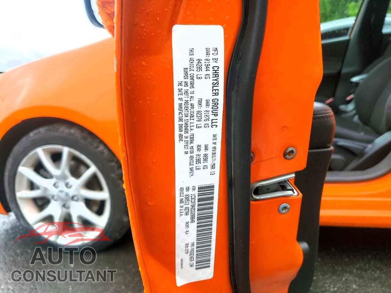 DODGE DART 2013 - 1C3CDFBA2DD288648