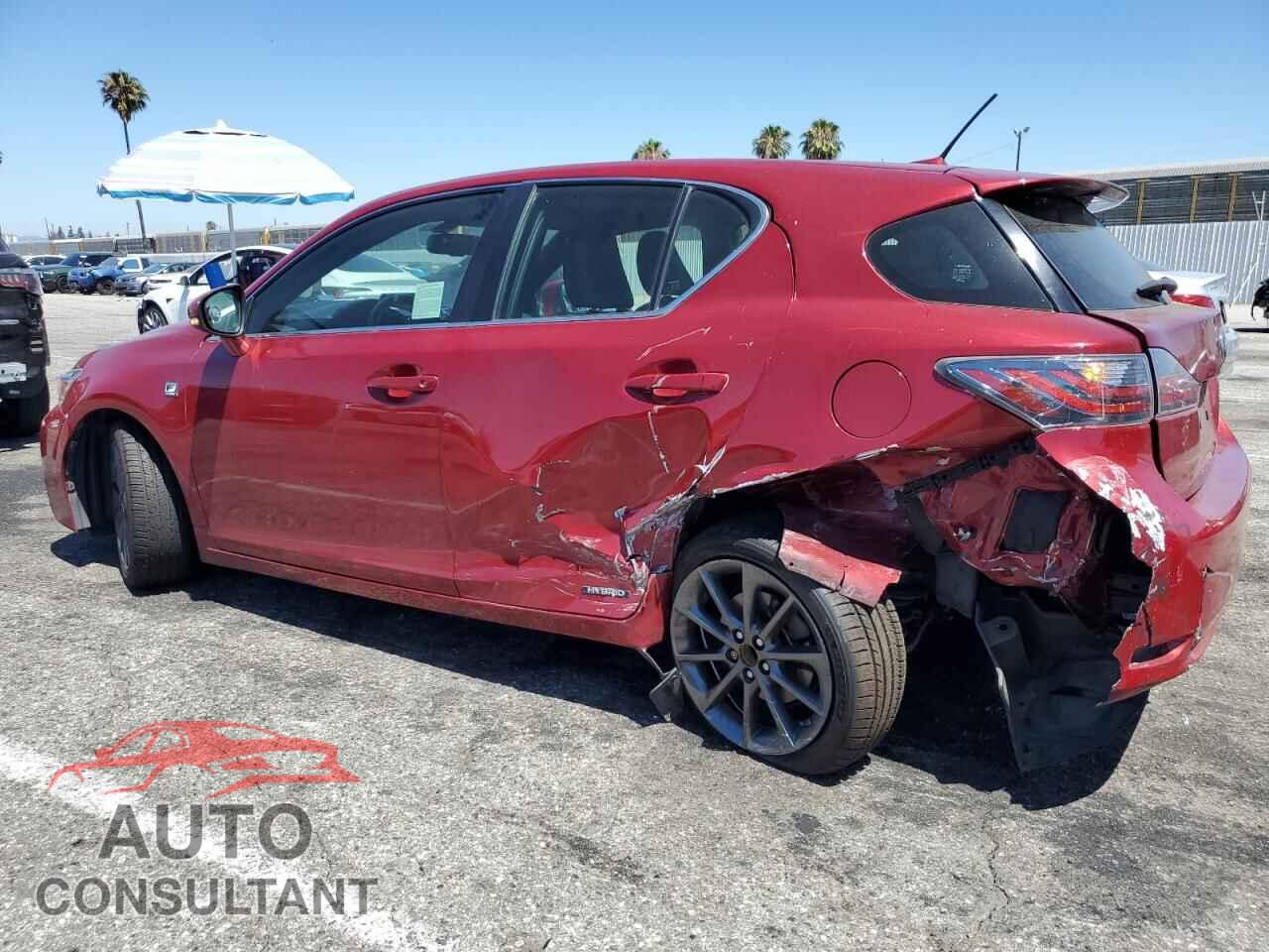 LEXUS CT 200 2012 - JTHKD5BH2C2119057
