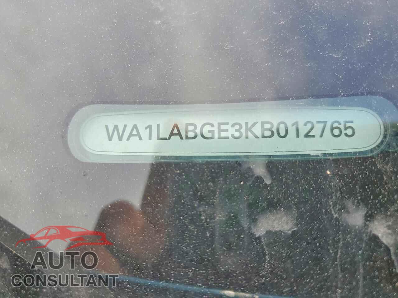 AUDI E-TRON 2019 - WA1LABGE3KB012765