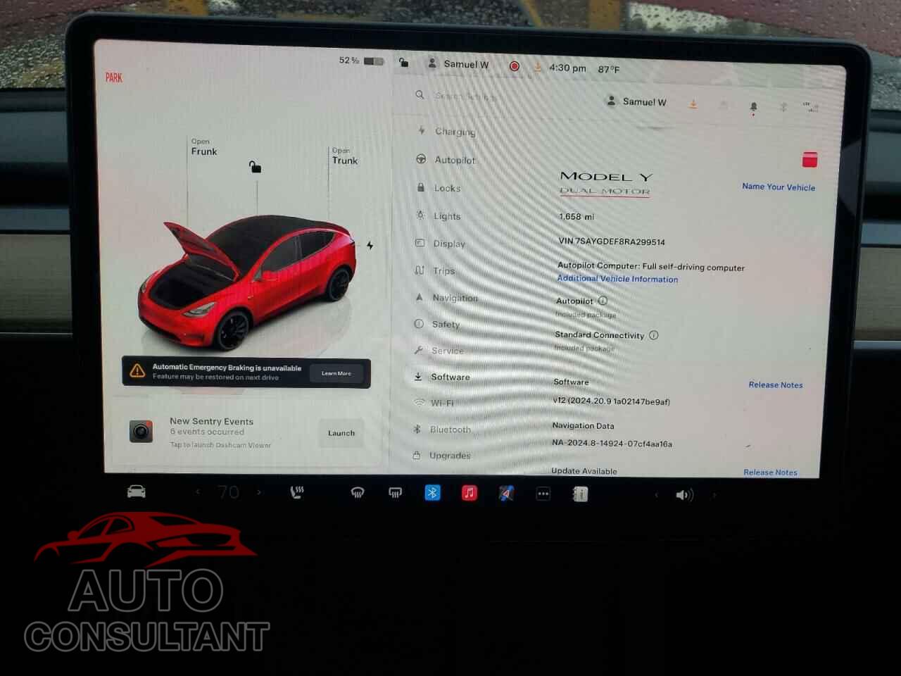 TESLA MODEL Y 2024 - 7SAYGDEF8RA299514