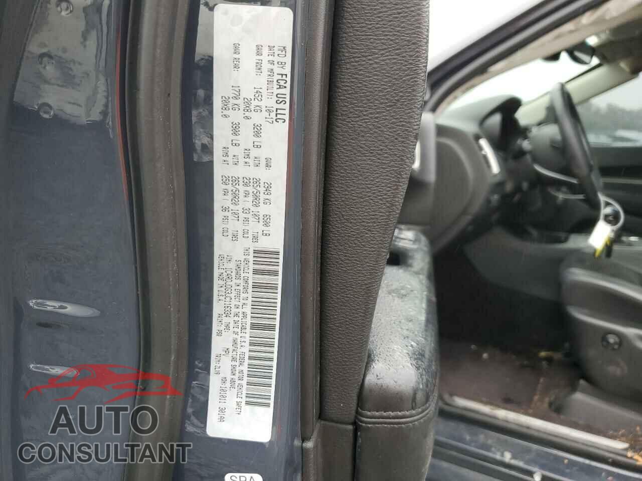 DODGE DURANGO 2018 - 1C4RDJDG3JC116334