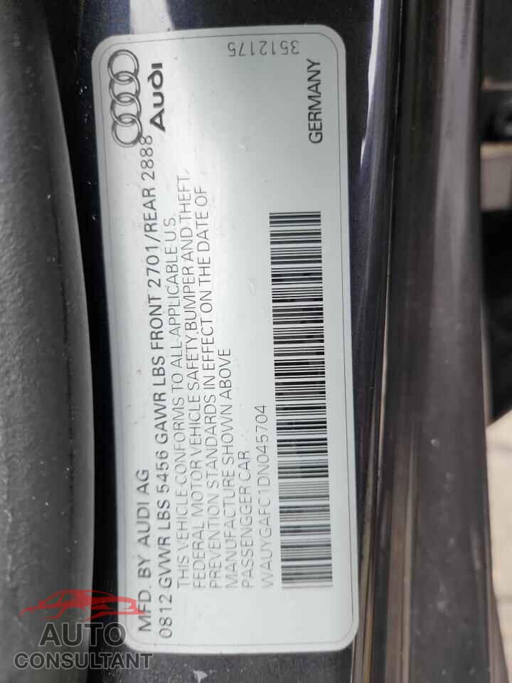AUDI A7 2013 - WAUYGAFC1DN045704