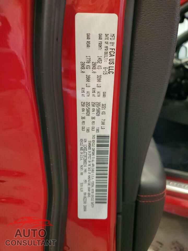 DODGE DURANGO 2015 - 1C4SDJCT3FC908314