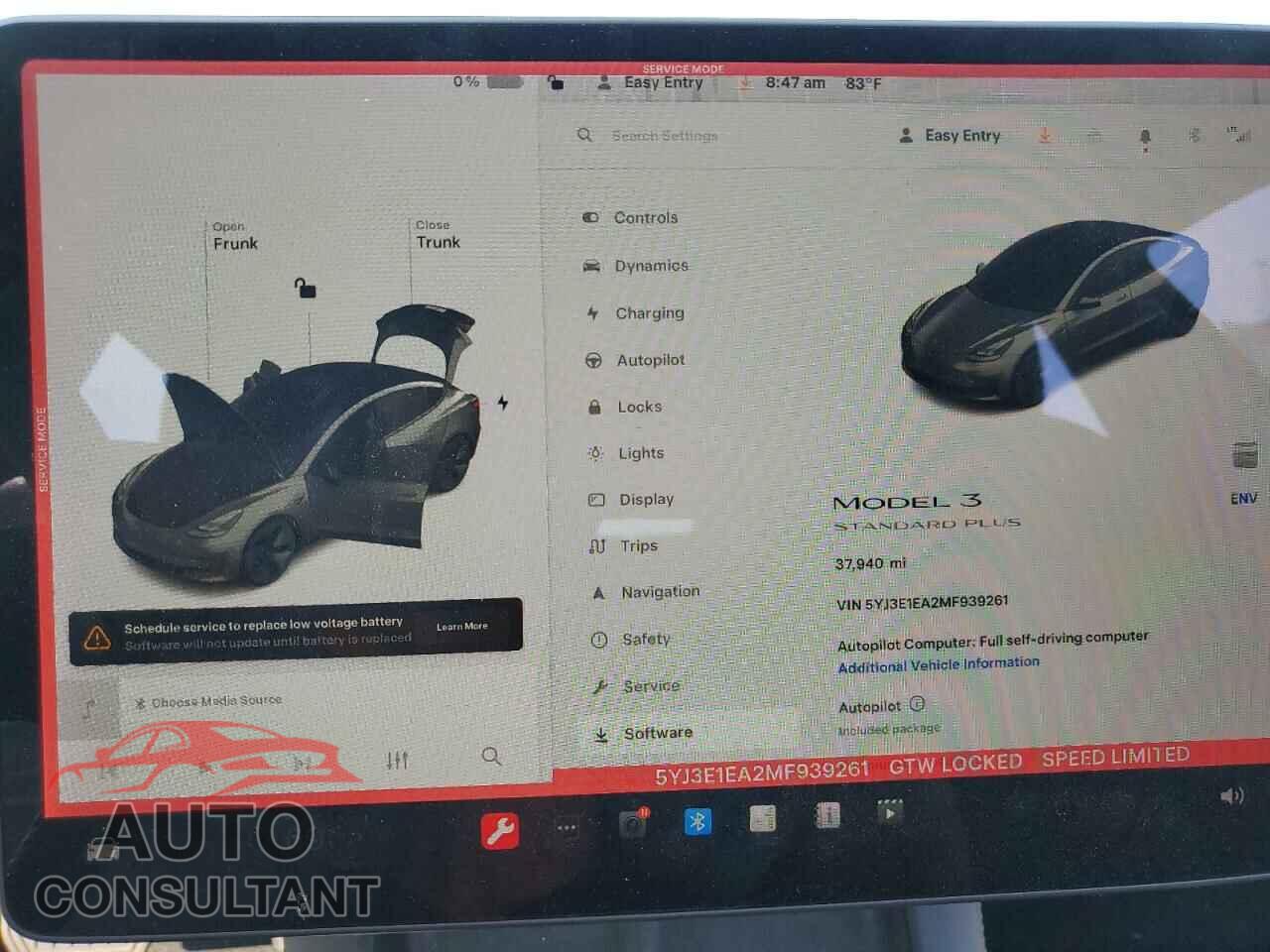 TESLA MODEL 3 2021 - 5YJ3E1EA2MF939261