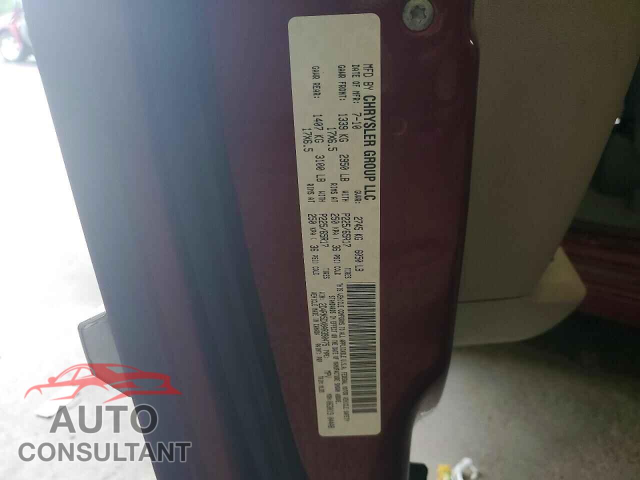 DODGE CARAVAN 2010 - 2D4RN5DX0AR390475