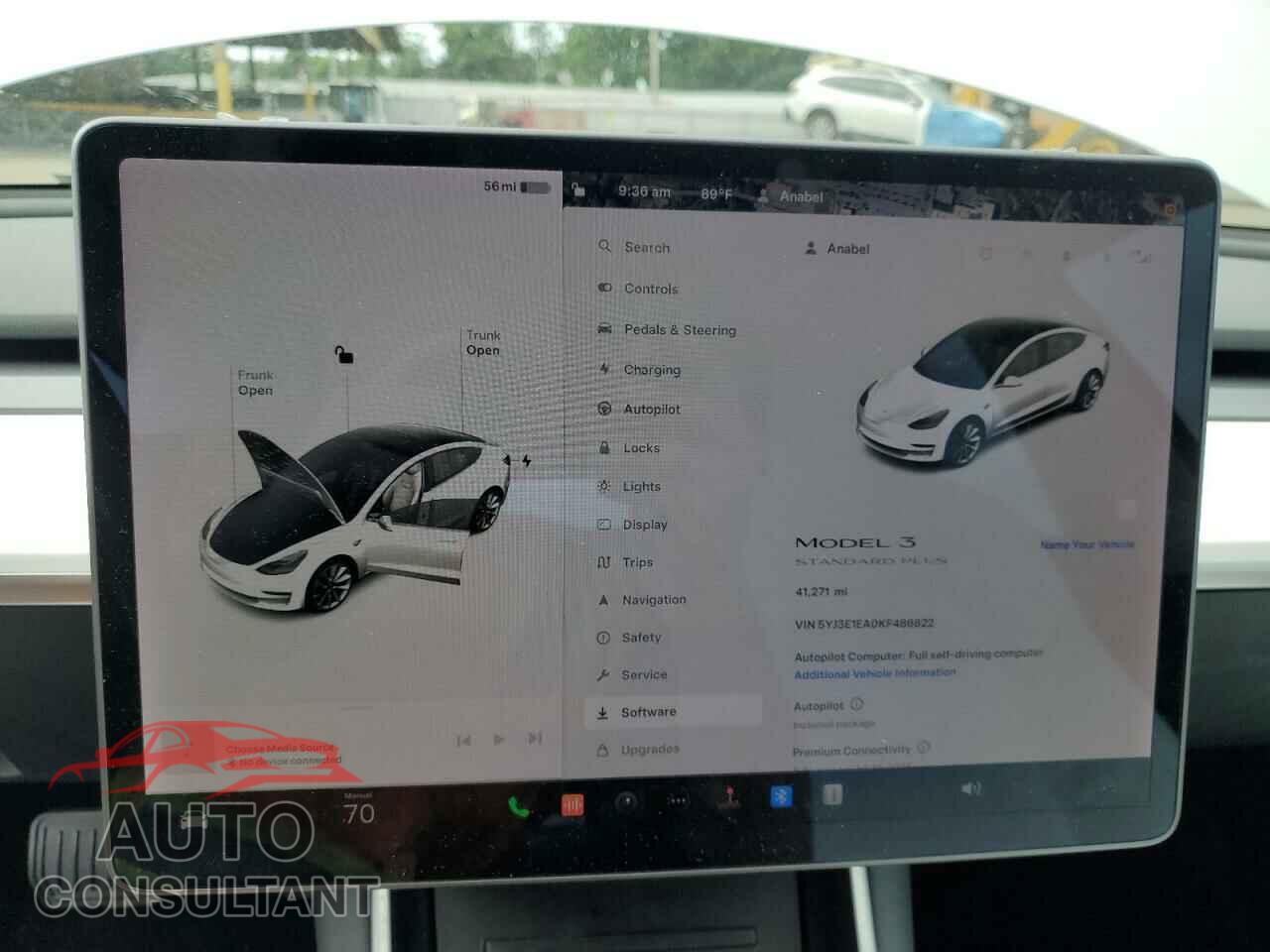 TESLA MODEL 3 2019 - 5YJ3E1EA0KF486822