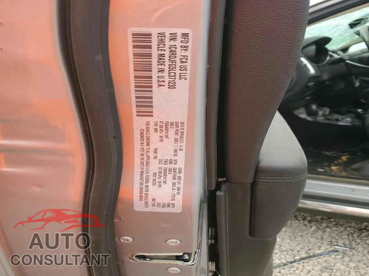 DODGE DURANGO 2020 - 1C4RDJFG5LC371230