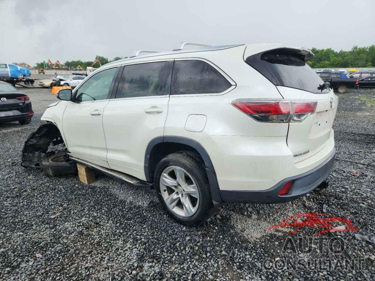 TOYOTA HIGHLANDER 2015 - 5TDDKRFH9FS193378