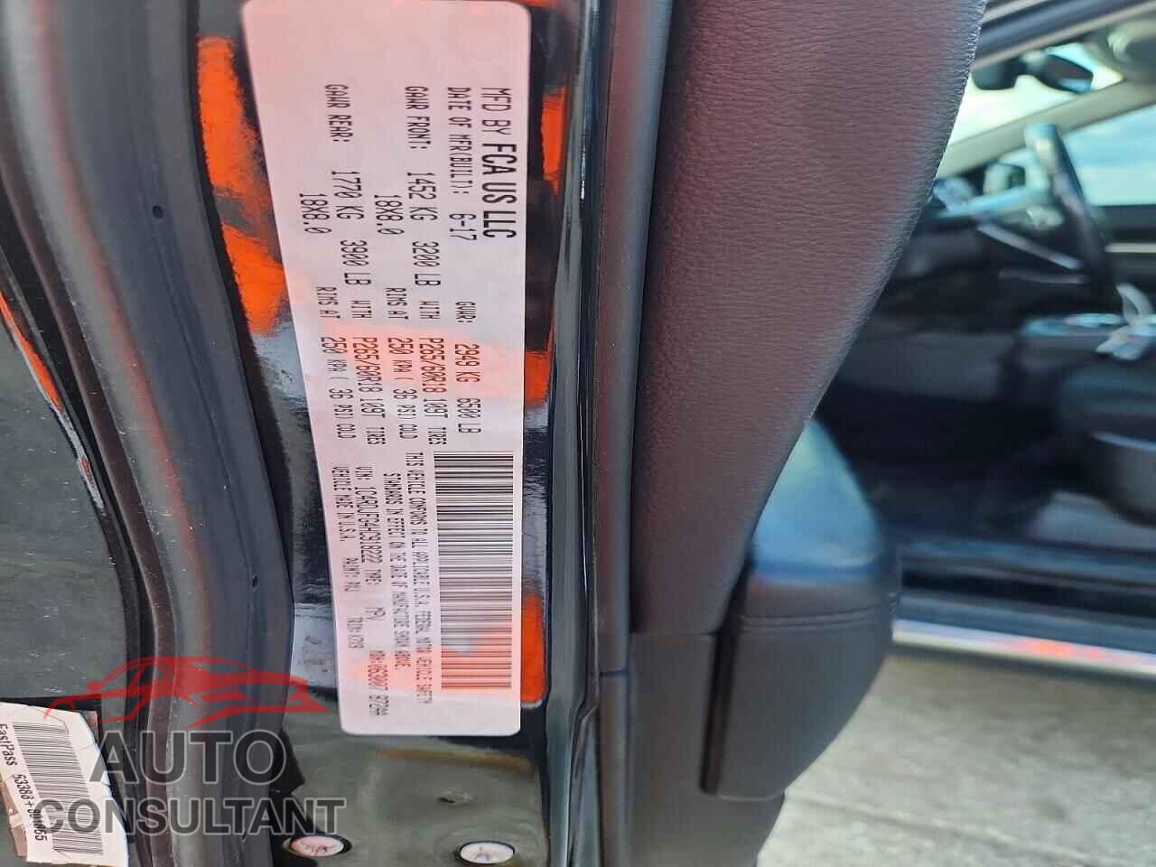 DODGE DURANGO 2017 - 1C4RDJFG4HC918222