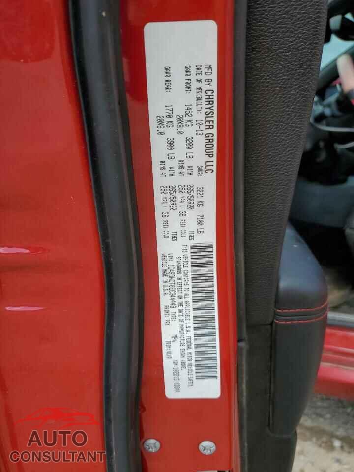 DODGE DURANGO 2014 - 1C4SDHCT0EC344449