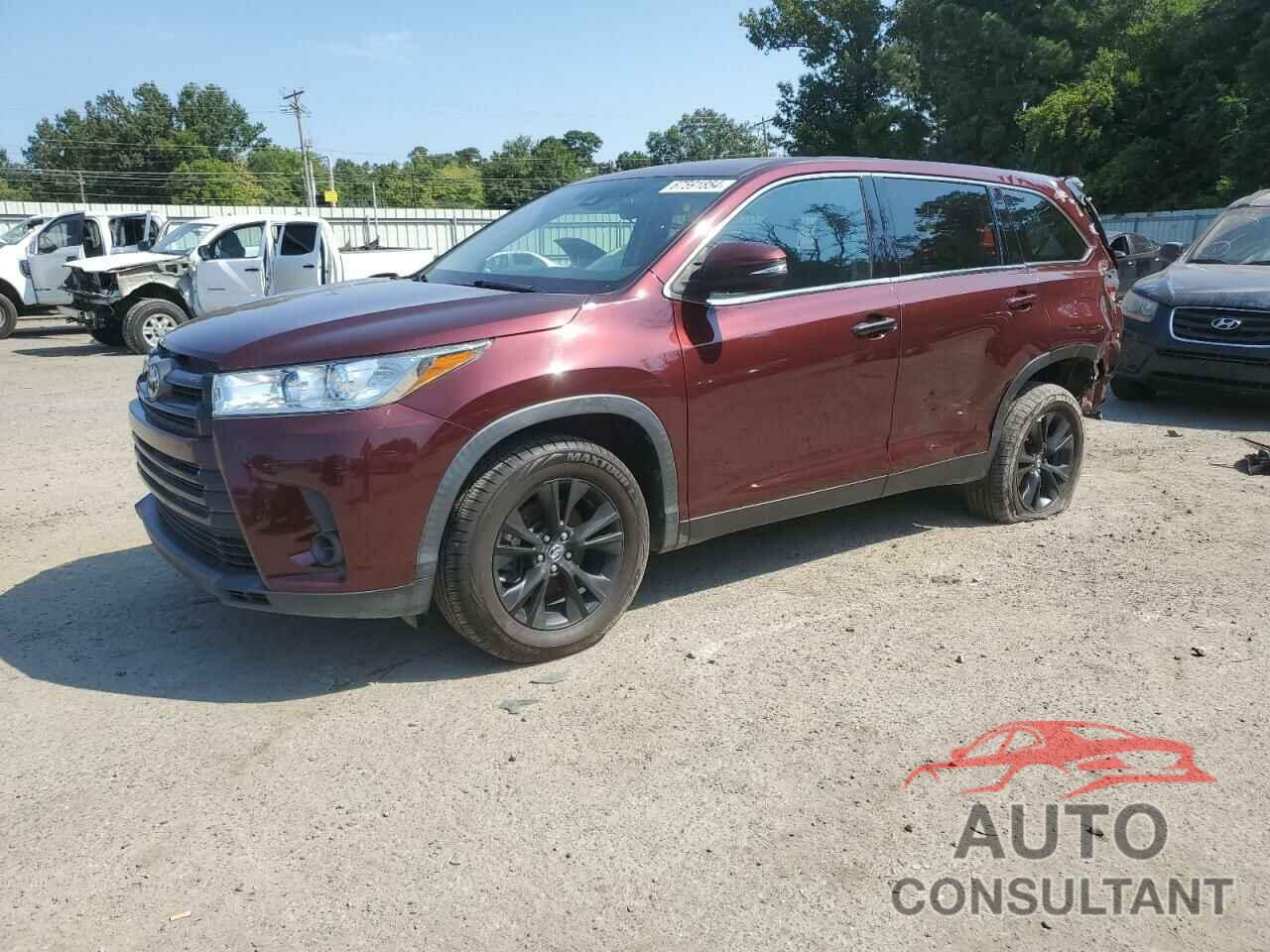 TOYOTA HIGHLANDER 2019 - 5TDZARFH5KS049345