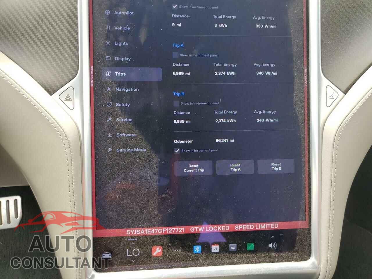 TESLA MODEL S 2016 - 5YJSA1E47GF127721