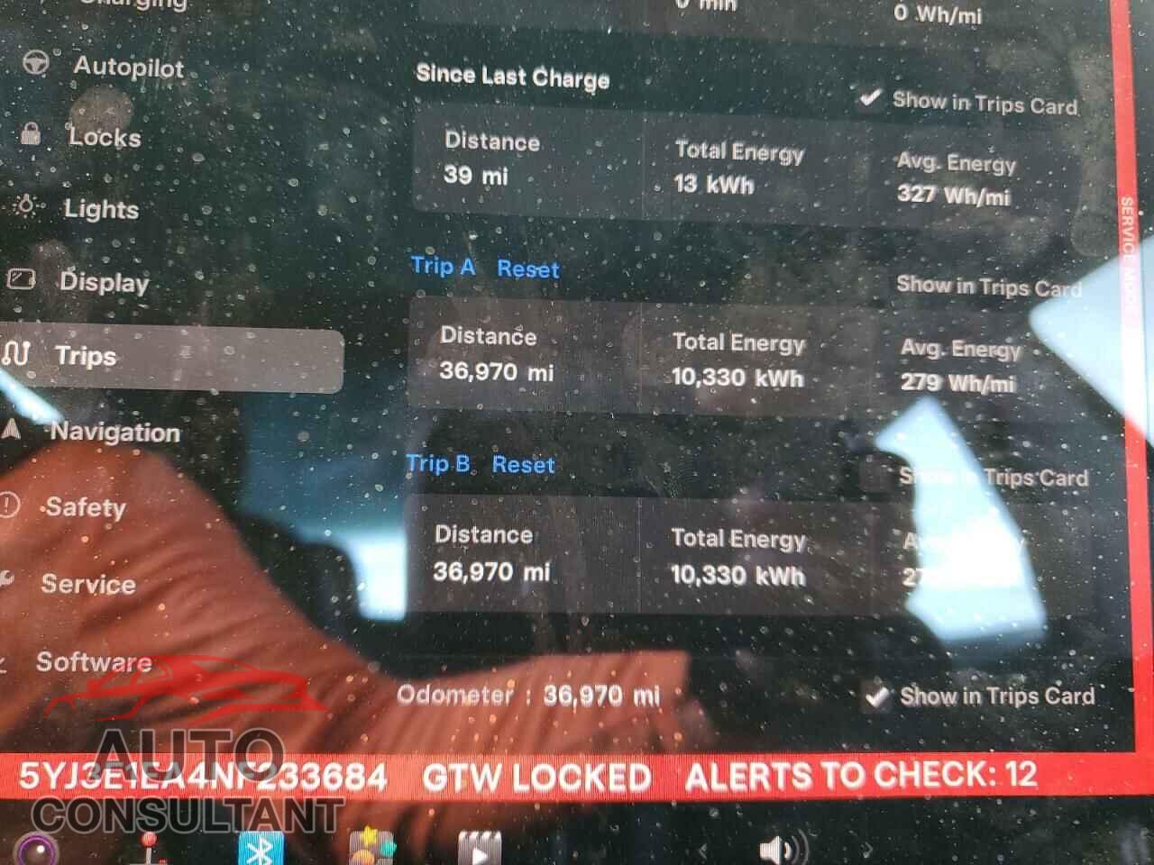 TESLA MODEL 3 2022 - 5YJ3E1EA4NF233684