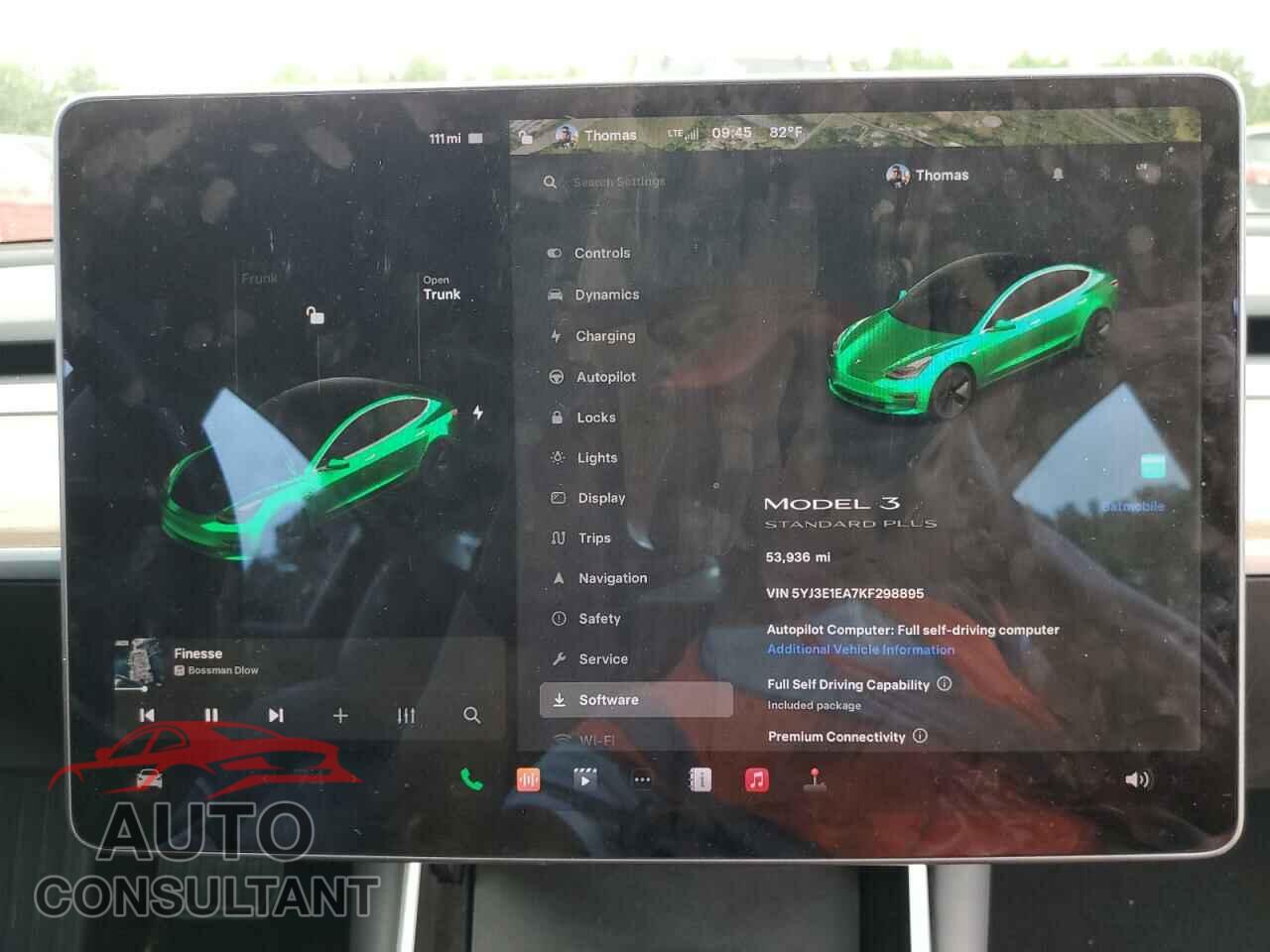 TESLA MODEL 3 2019 - 5YJ3E1EA7KF298895