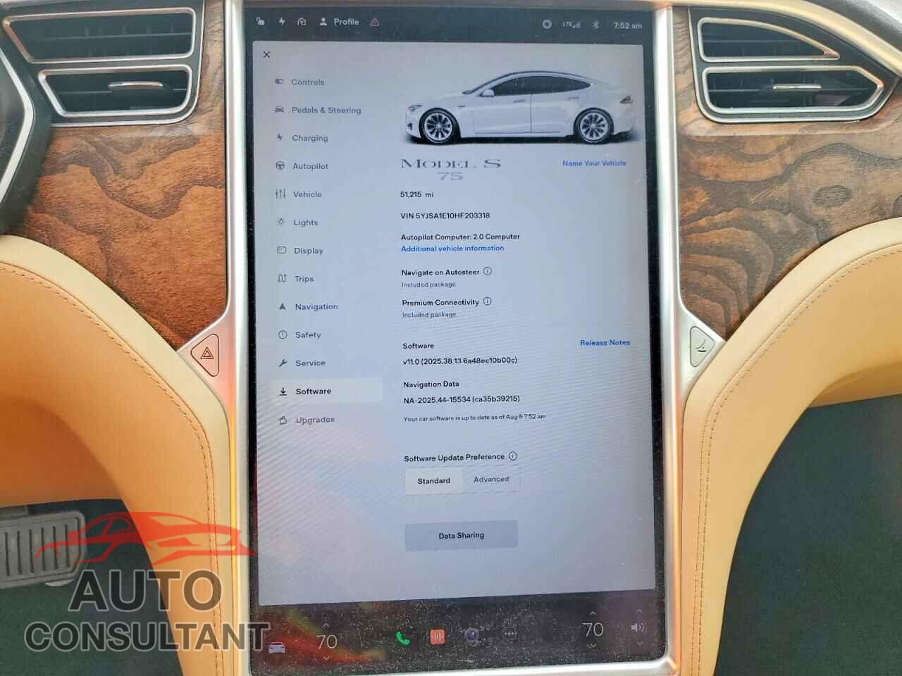TESLA MODEL S 2017 - 5YJSA1E10HF203318