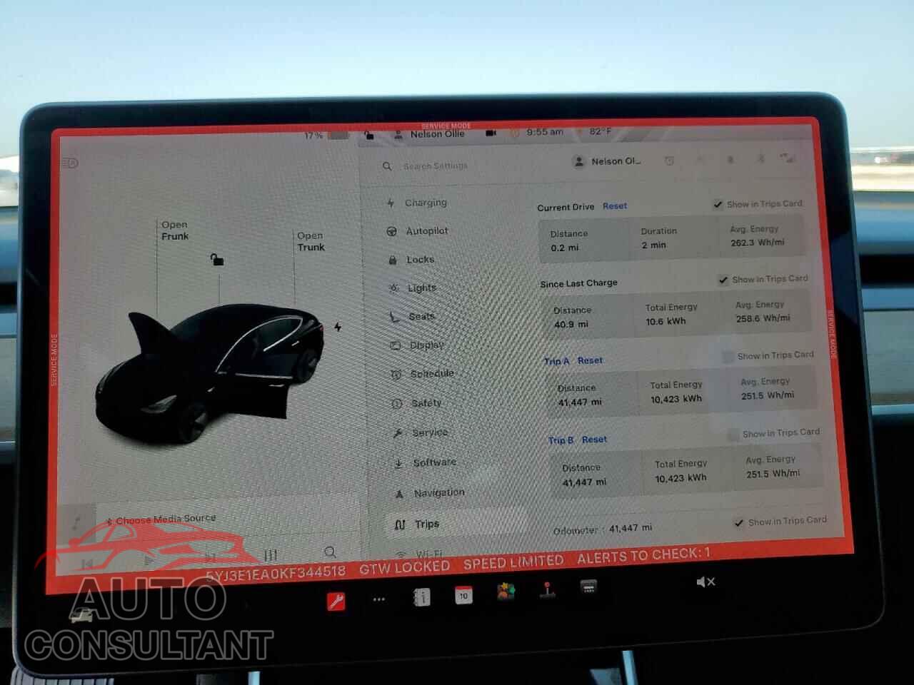 TESLA MODEL 3 2019 - 5YJ3E1EA0KF344518