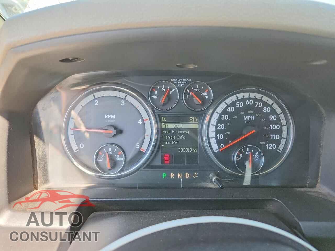 DODGE RAM 2500 2010 - 3D7UT2CL9AG106914
