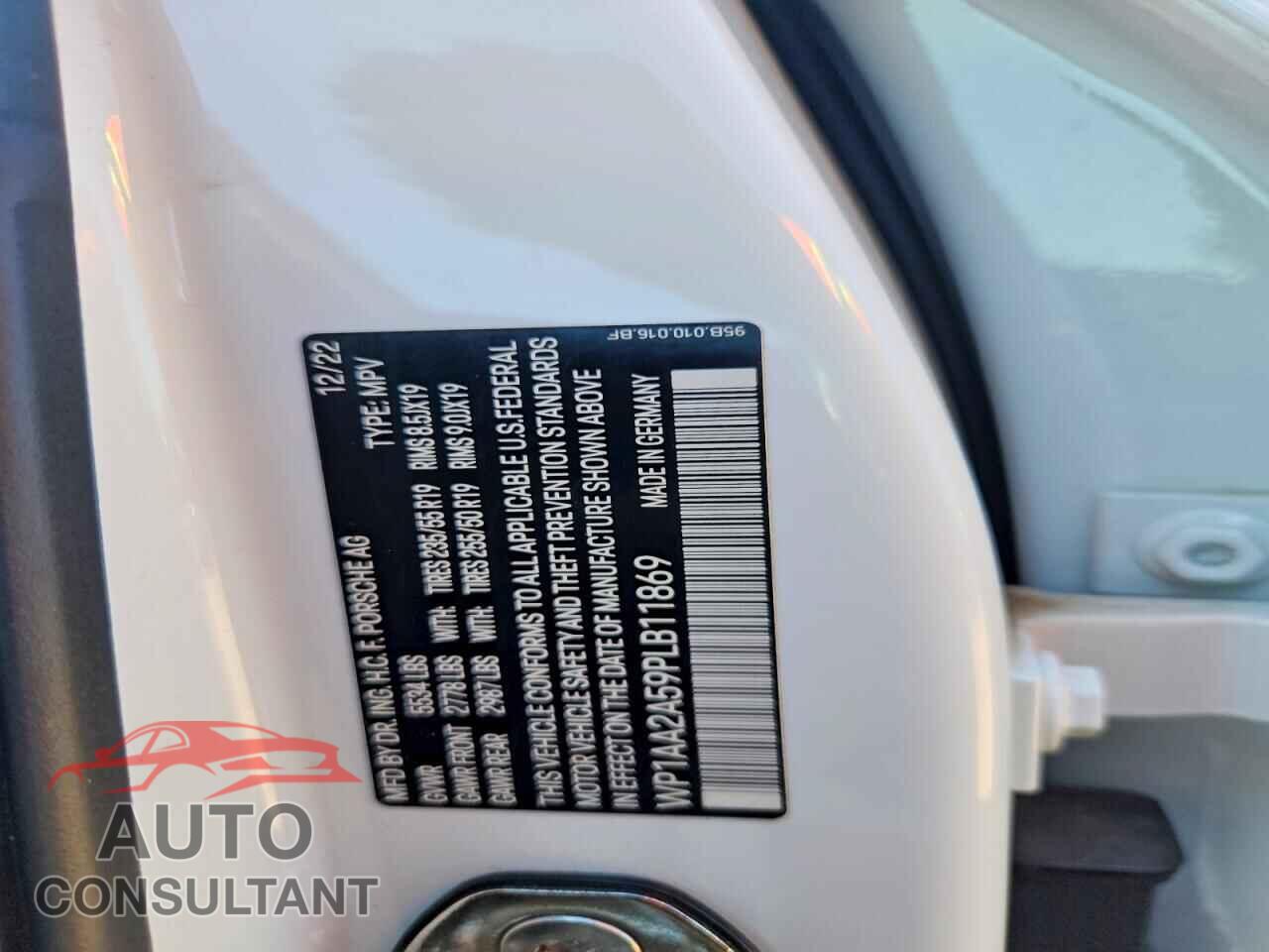 PORSCHE MACAN 2023 - WP1AA2A59PLB11869