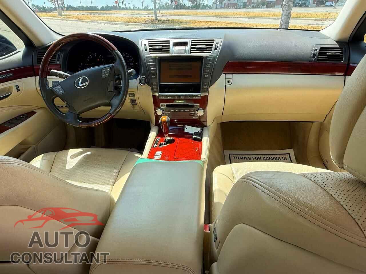 LEXUS LS460 2012 - JTHBL5EF9C5109119