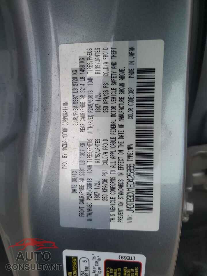 MAZDA 3 2014 - JM3TB3CV1E0425855