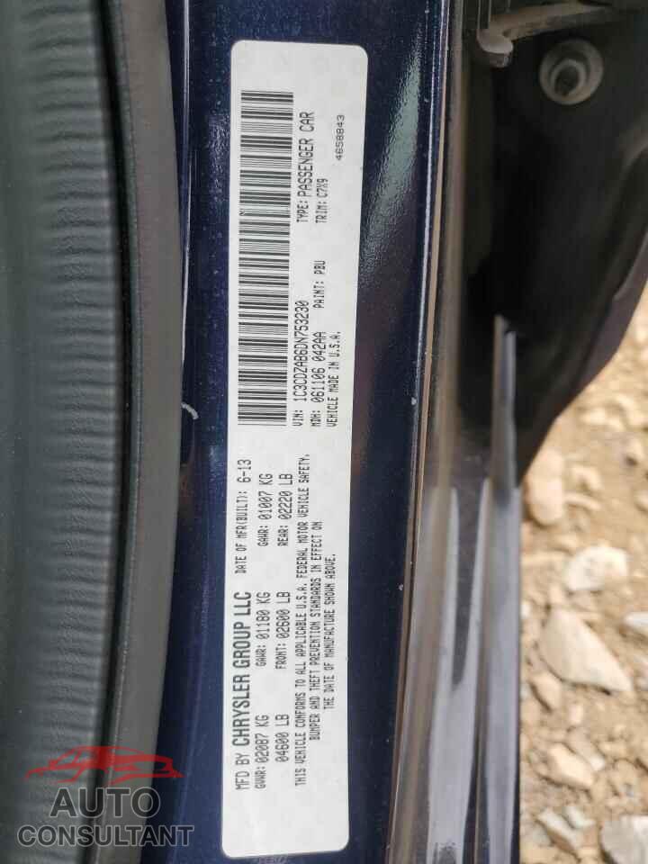 DODGE AVENGER 2013 - 1C3CDZAB6DN753230