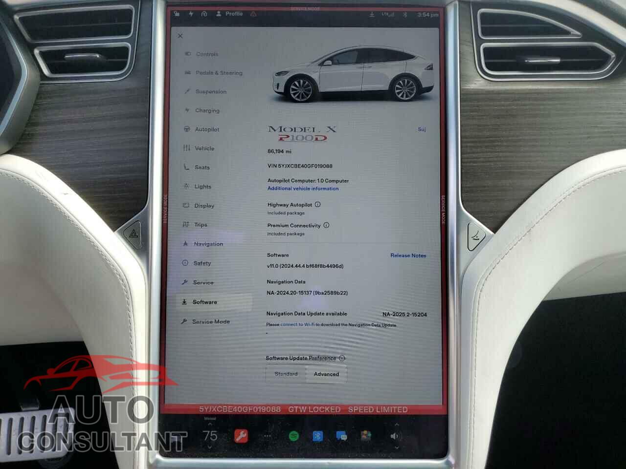 TESLA MODEL X 2016 - 5YJXCBE40GF019088