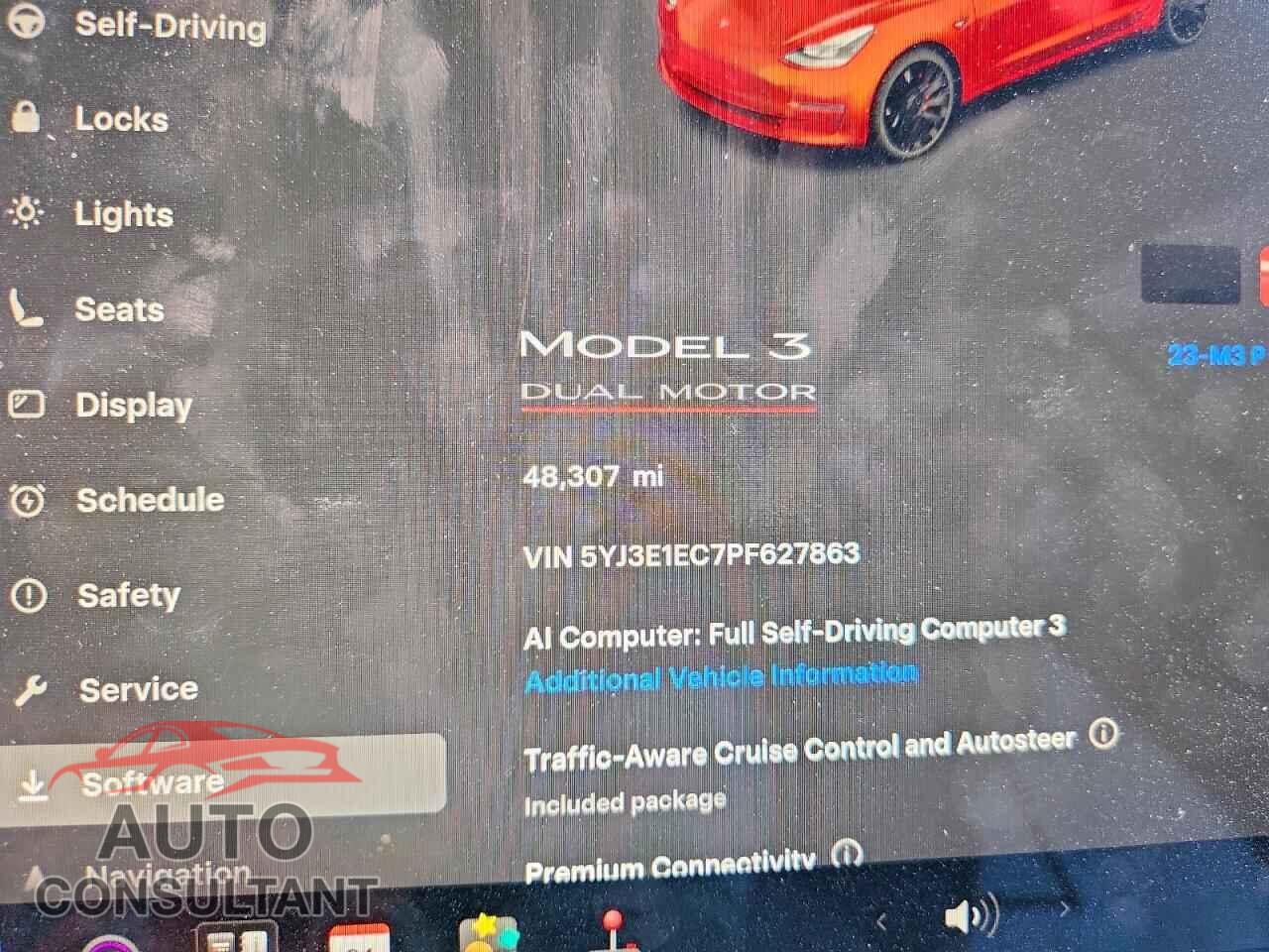 TESLA MODEL 3 2023 - 5YJ3E1EC7PF627863