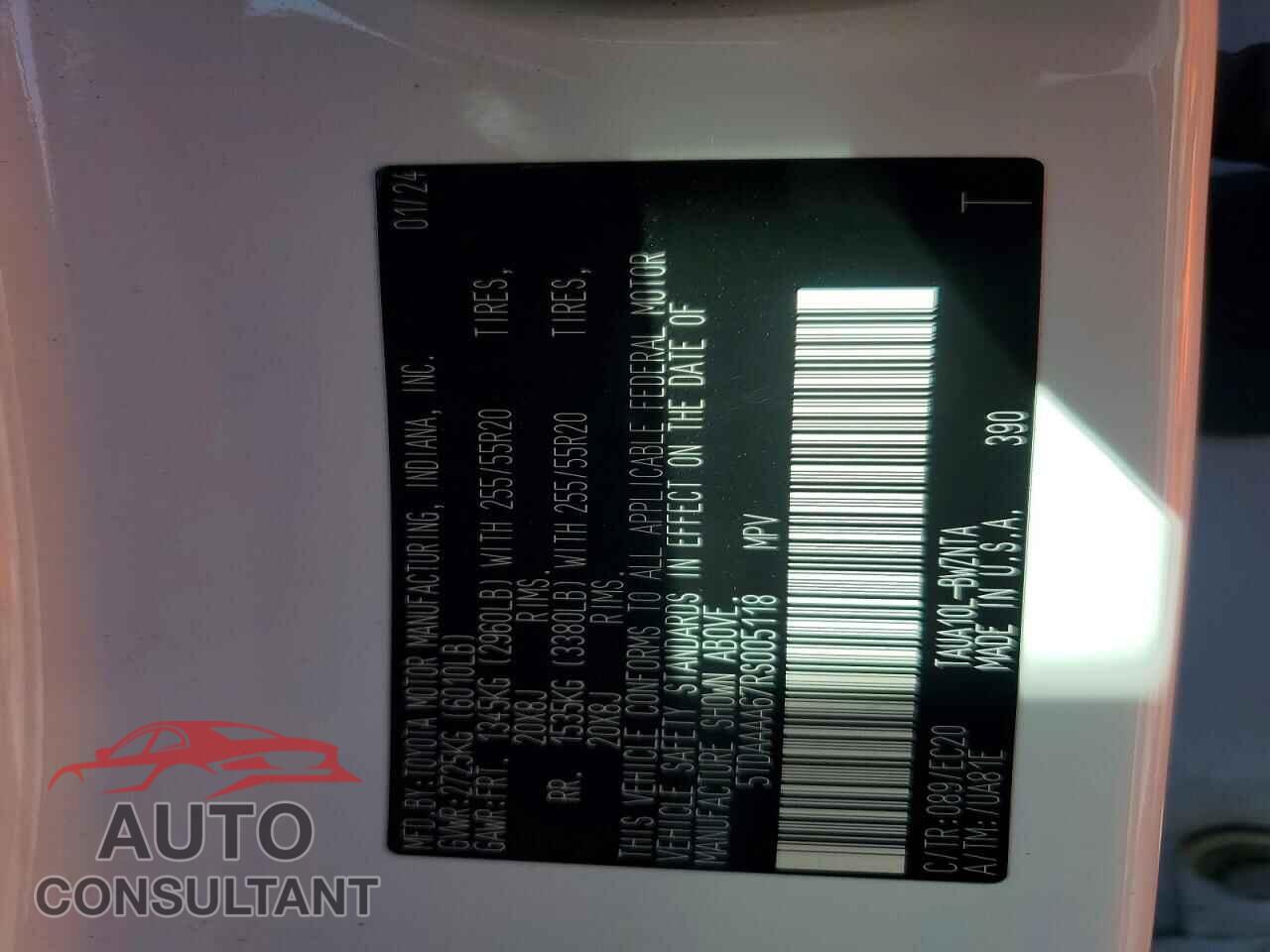 LEXUS UNKNOWN 2024 - 5TDAAAA67RS005118