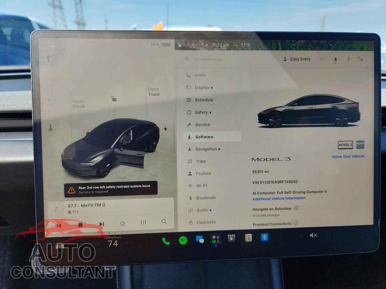 TESLA MODEL 3 2024 - 5YJ3E1EA9RF749092