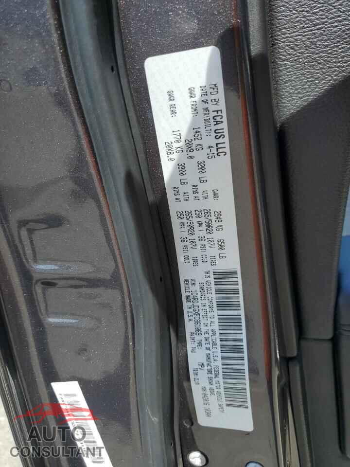 DODGE DURANGO 2015 - 1C4RDJDGXFC861069