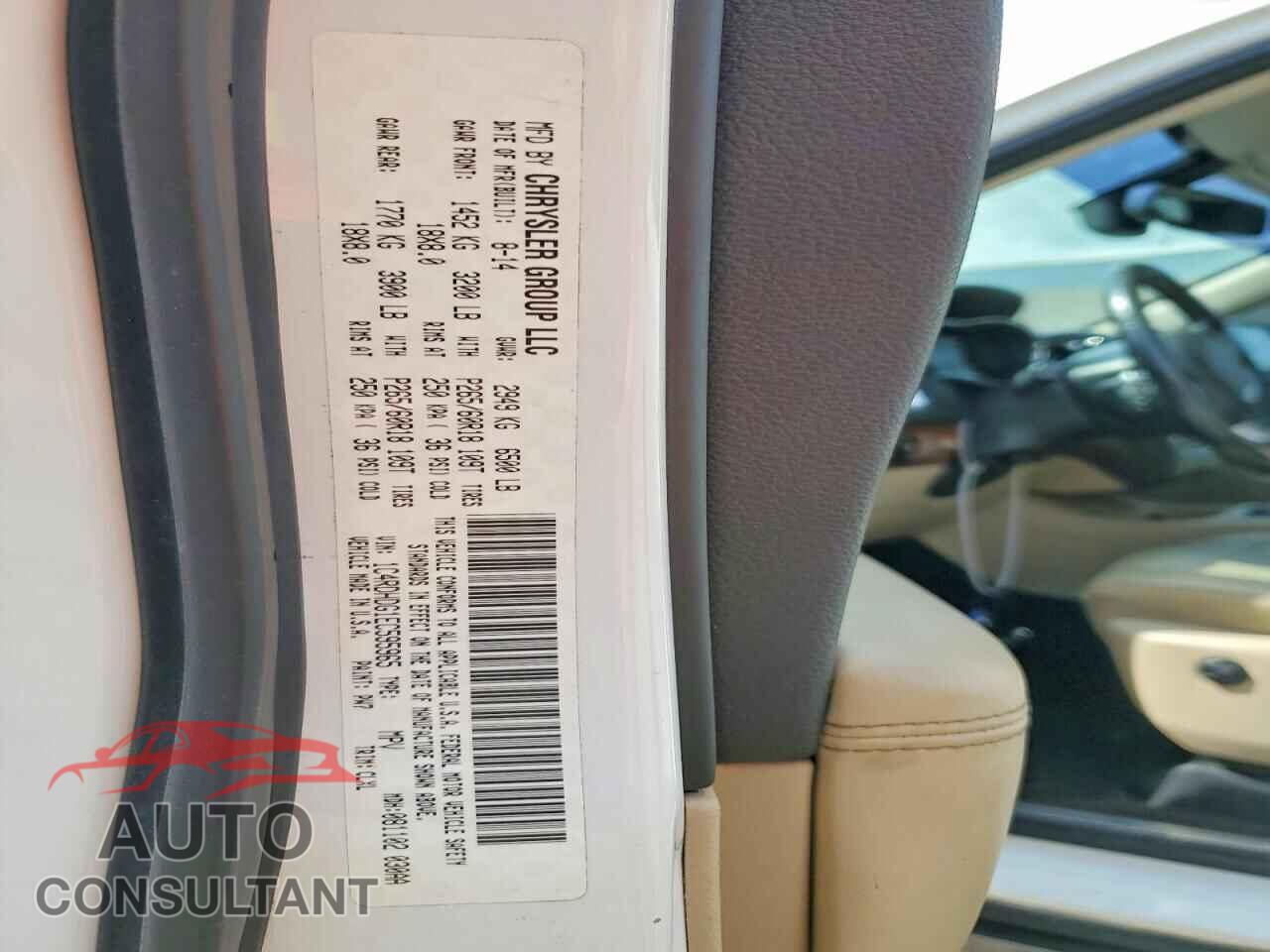DODGE DURANGO 2014 - 1C4RDHDG1EC595965
