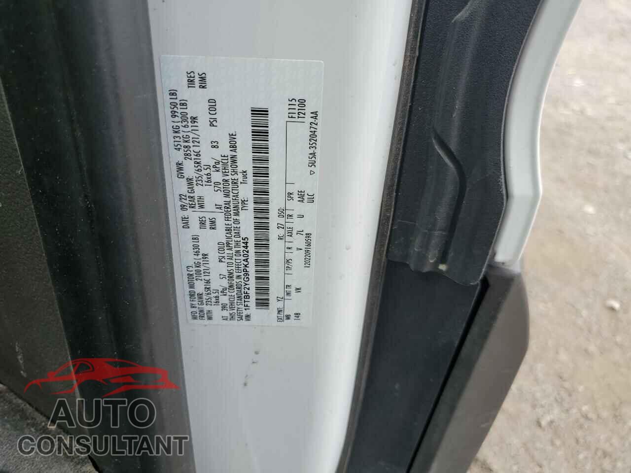 FORD TRANSIT 2023 - 1FTBF2YG9PKA02445