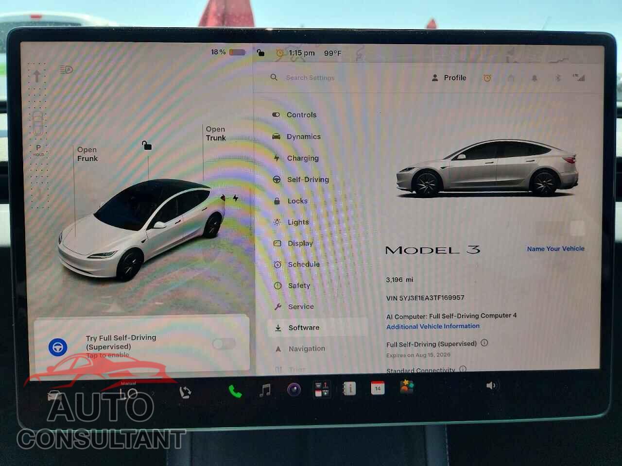 TESLA MODEL 3 2026 - 5YJ3E1EA3TF169957