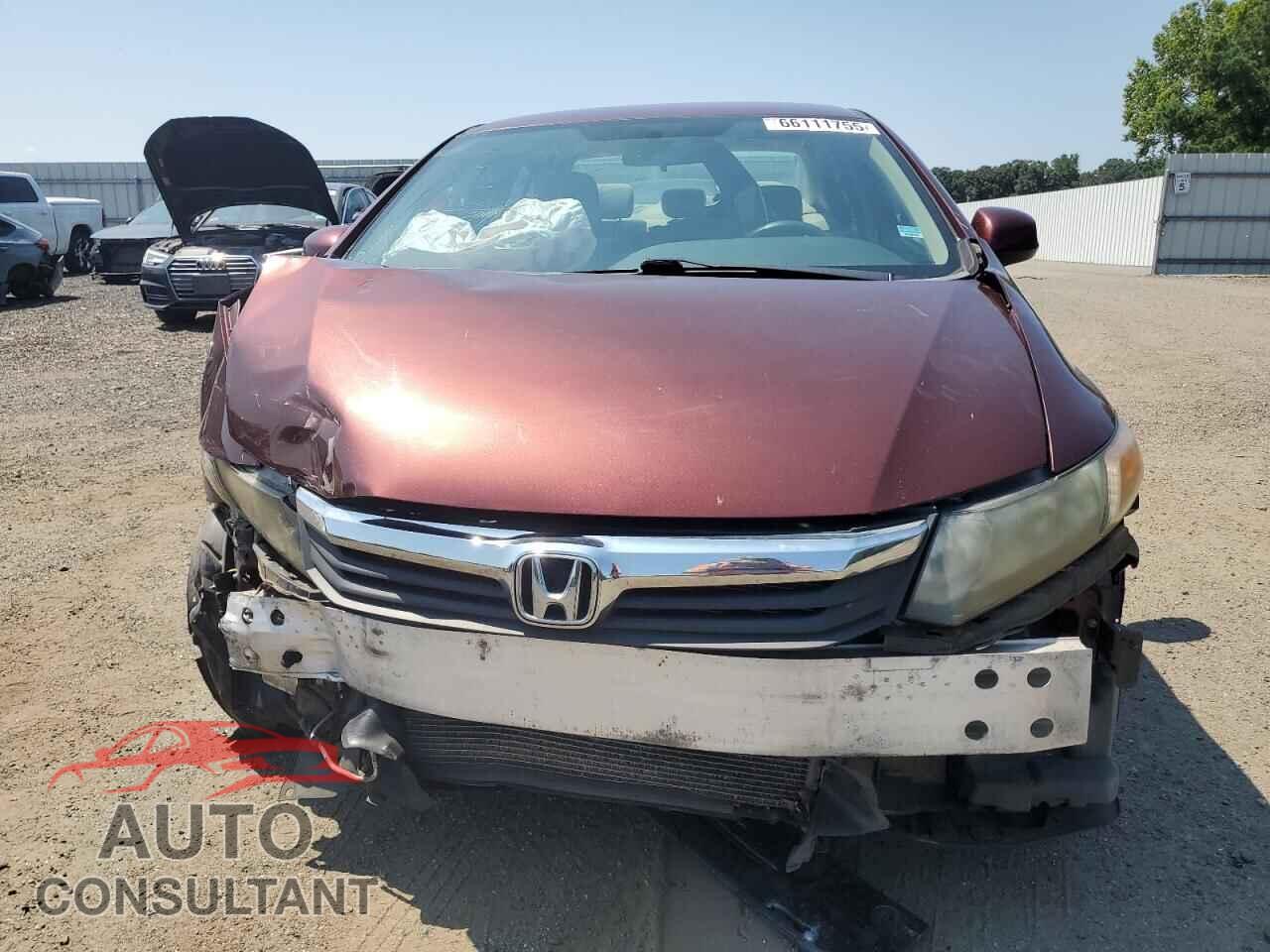 HONDA CIVIC 2012 - 19XFB2F50CE334074