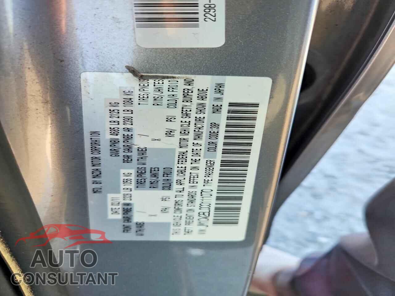 MAZDA 5 2012 - JM1CW2BL0C0111070