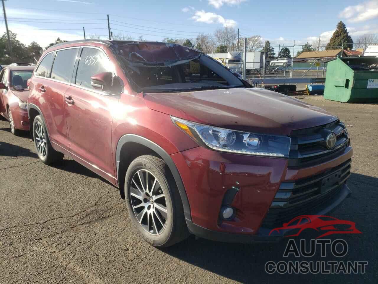 TOYOTA HIGHLANDER 2017 - 5TDJZRFH1HS480733