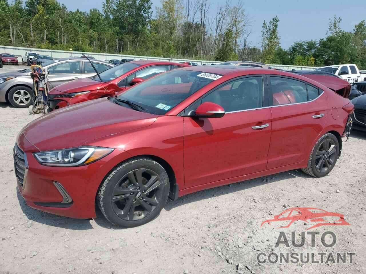 HYUNDAI ELANTRA 2017 - KMHD84LF9HU284049