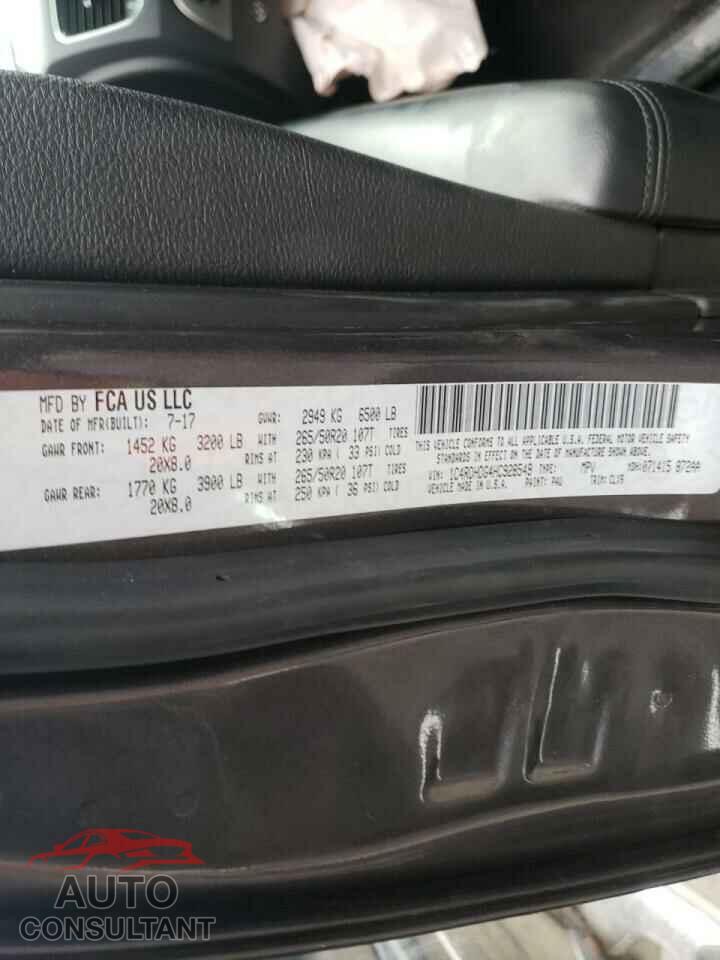DODGE DURANGO 2017 - 1C4RDHDG4HC928549