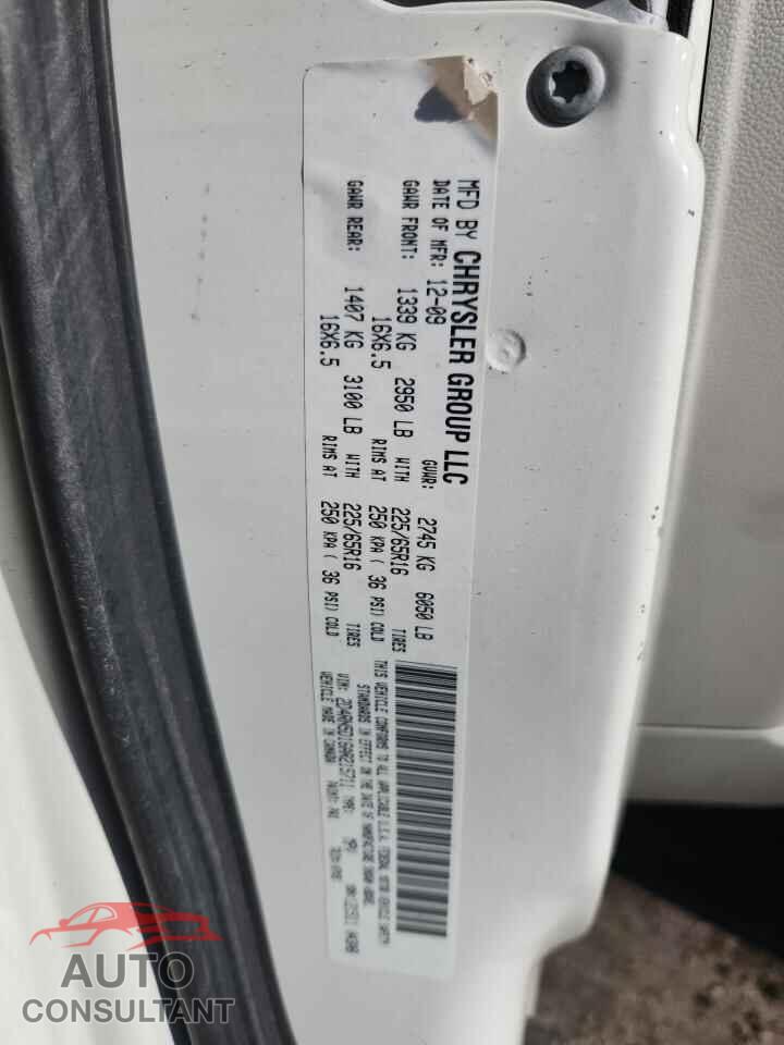 DODGE CARAVAN 2010 - 2D4RN5D16AR215711