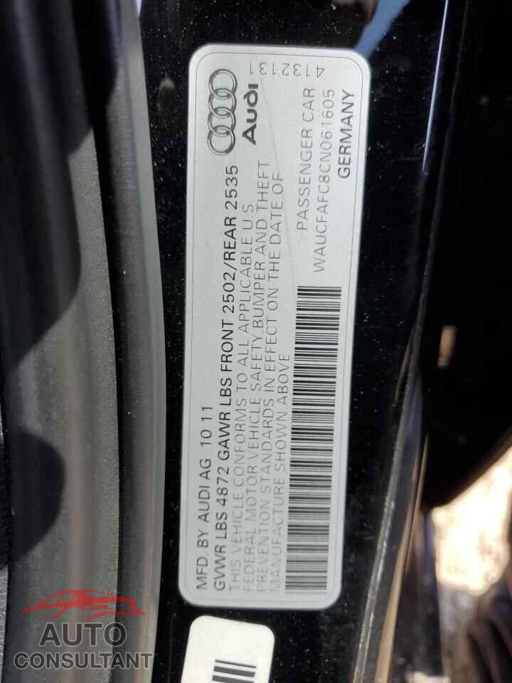 AUDI A6 2012 - WAUCFAFC8CN061605