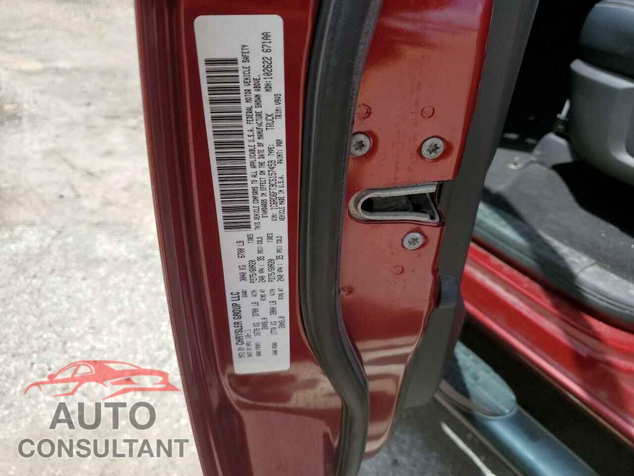 DODGE RAM 1500 2012 - 1C6RD6FT9CS157459