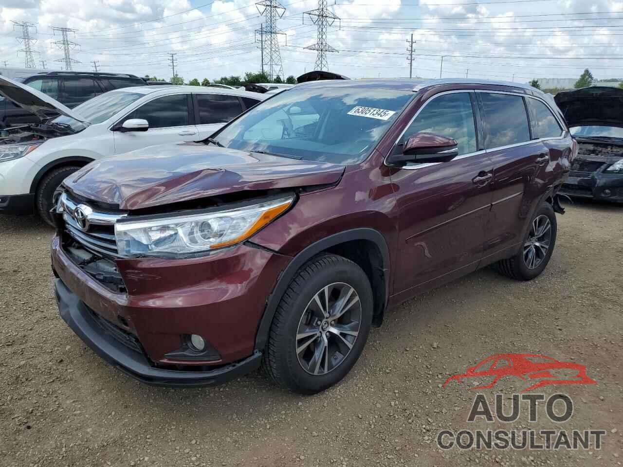 TOYOTA HIGHLANDER 2016 - 5TDJKRFH1GS271611