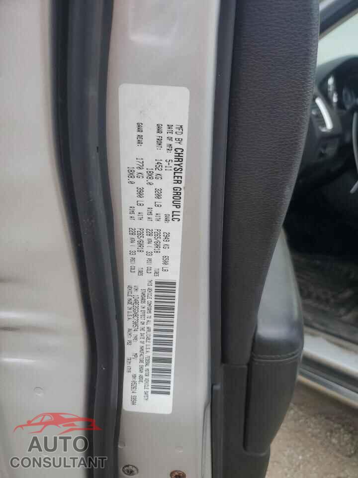 DODGE DURANGO 2011 - 1D4RE2GGXBC730574