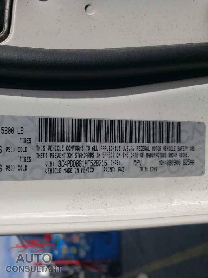 DODGE JOURNEY 2017 - 3C4PDDBG1HT528715