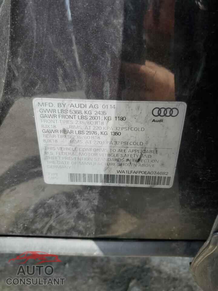 AUDI Q5 2014 - WA1LFAFP0EA074682
