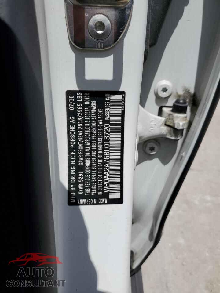 PORSCHE PANAMERA 2011 - WP0AA2A76BL013720