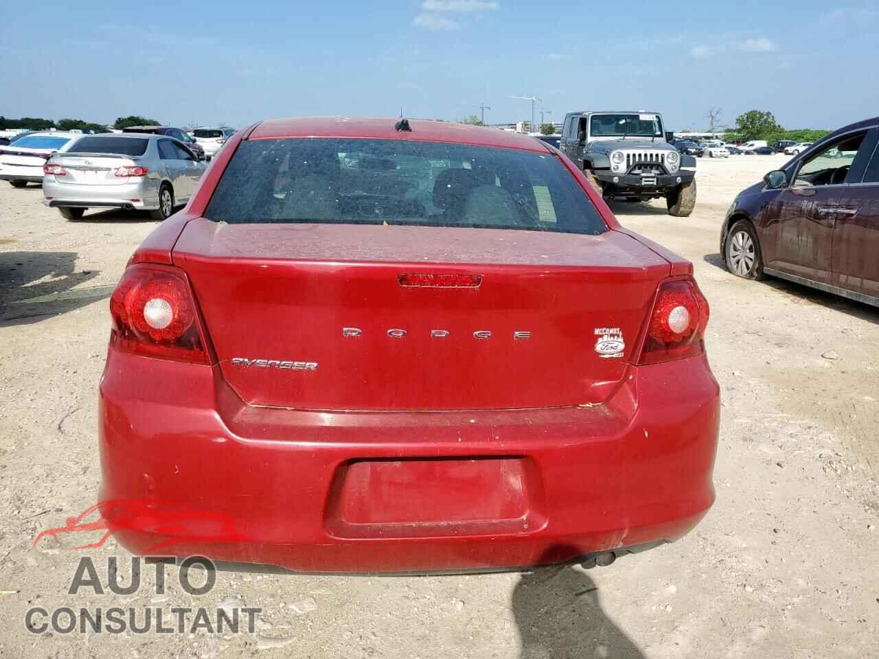 DODGE AVENGER 2012 - 1C3CDZCB0CN161947